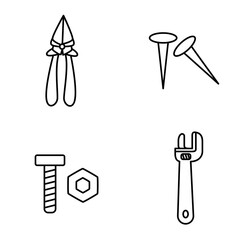 labor tool icon, industrial tool icon illustration, labor repair equipment