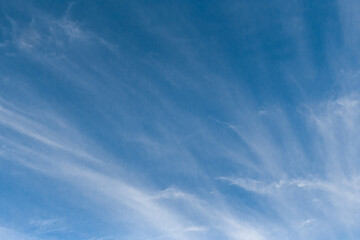 Sky blue clouds white heaven natural background weather wind atmosphere