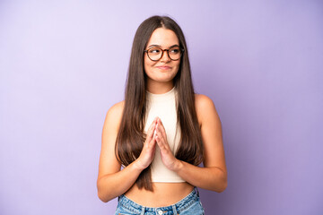 hispanic pretty woman feeling proud, mischievous and arrogant while scheming an evil plan or...