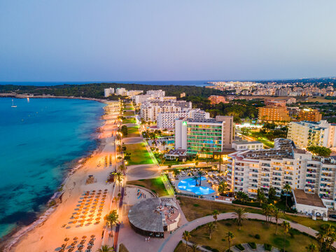 Cala Millor in the Evening from Drone
Aerial Photos of Mallorca