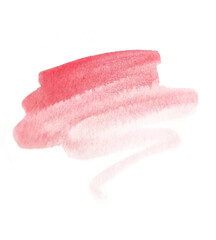 Stain of terracotta watercolor paint