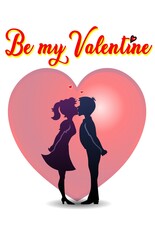 Be My Valentine - bride and groom