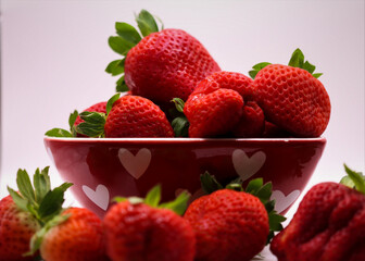 strawberries in a bowl