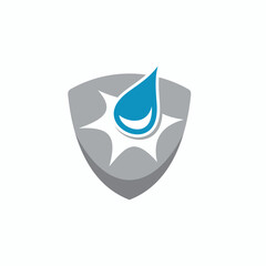 symbol of waterproof, waterproof icon, vector art.