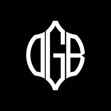 OGB letter logo. OGB best black background vector image. OGB Monogram logo design for entrepreneur and business.
