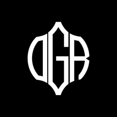OGR letter logo. OGR best black background vector image. OGR Monogram logo design for entrepreneur and business.
 - obrazy, fototapety, plakaty