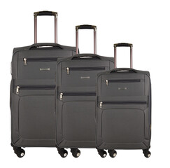 Gray suitcase isolated