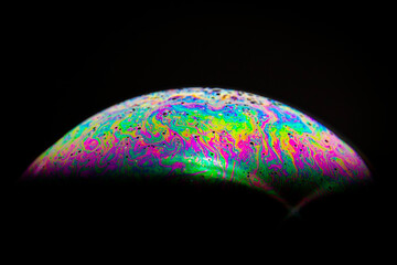 Macroaufnahme einer Seifenblase