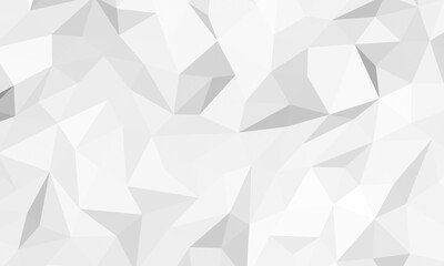 3D illustration Gray White Polygonal Background.Abstract polygonal geometric background made of triangles.