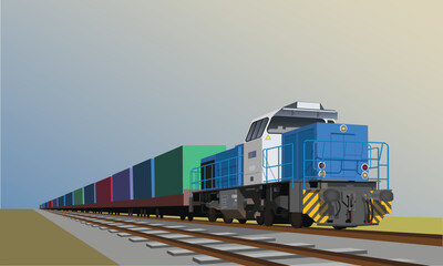 train on the railway © Pop