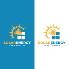 Solar Energy Logo design. Sun power logo
