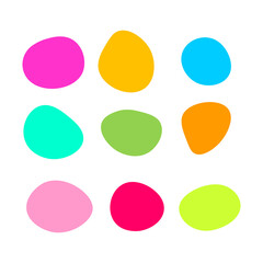 Round blob, circles, empty label