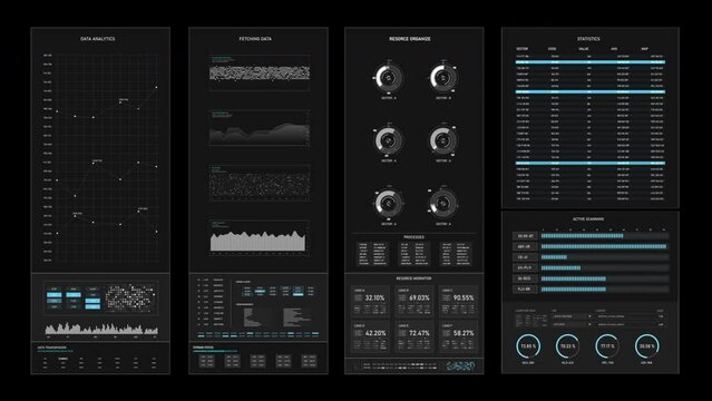 Head up display interface template futuristic cyber and technology concept