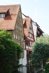 Fototapeta na wymiar Old houses in old town in Ulm, Germany 