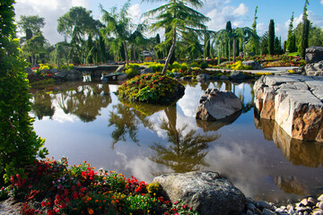 Flor & Fjære Flower garden on an island near Stavanger Norway
