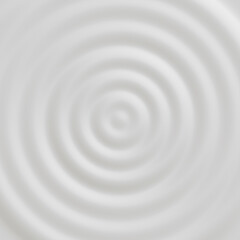 Fototapeta premium Cosmetic cream. Milk Slings. Wavy lines on white surface. Gray abstract background with water ripples,Digitally Generated Image 