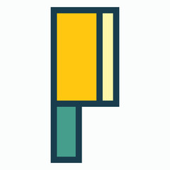 knife icon, chopper vector, cleaver illustration