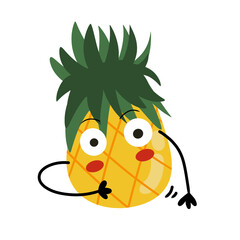 funny fruit character