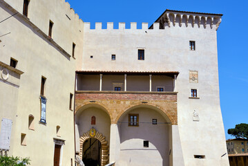  orsini palace (castle) is in the historic center of the village Pitigliano Italy