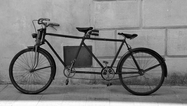 three-way tandem bicycle in Pitigliano tuscany Italy