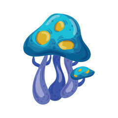 Cute fantasy plant illustration. Abstract fabulous tree.