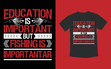 Trendy Fishing T shirt Design