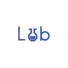 Chemistry molecule lab logo. Test tube vector illustration isolated on white background.
