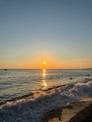 Fototapeta premium sunset over the sea