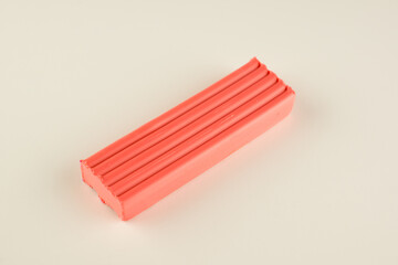 children color wax plasticine for creativity isolated