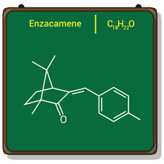 chemical structure of Enzacamene (C18H22O)