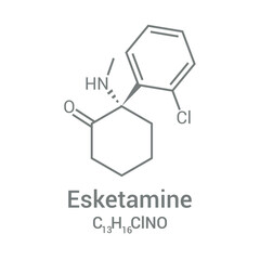 chemical structure of Esketamine (C13H16ClNO)