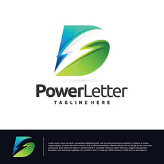 thunder letter d logo