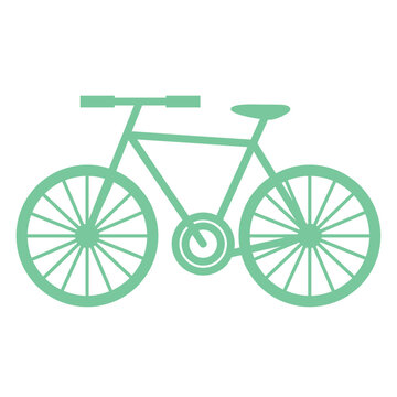 green bicycle vehicle