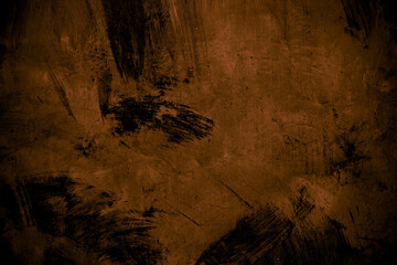 Old wall texture cement dark black brown  background abstract grey color design are light with white gradient background.