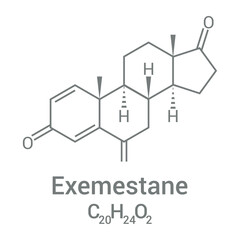 chemical structure of Exemestane (C20H24O2)