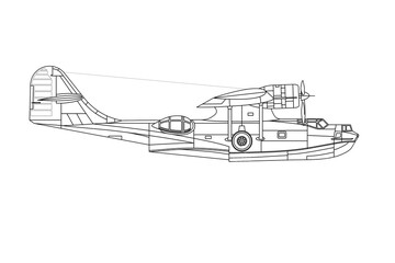 Avión de patrulla marina Catalina