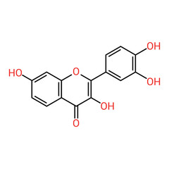 chemical structure of Fisetin (C15H10O6)