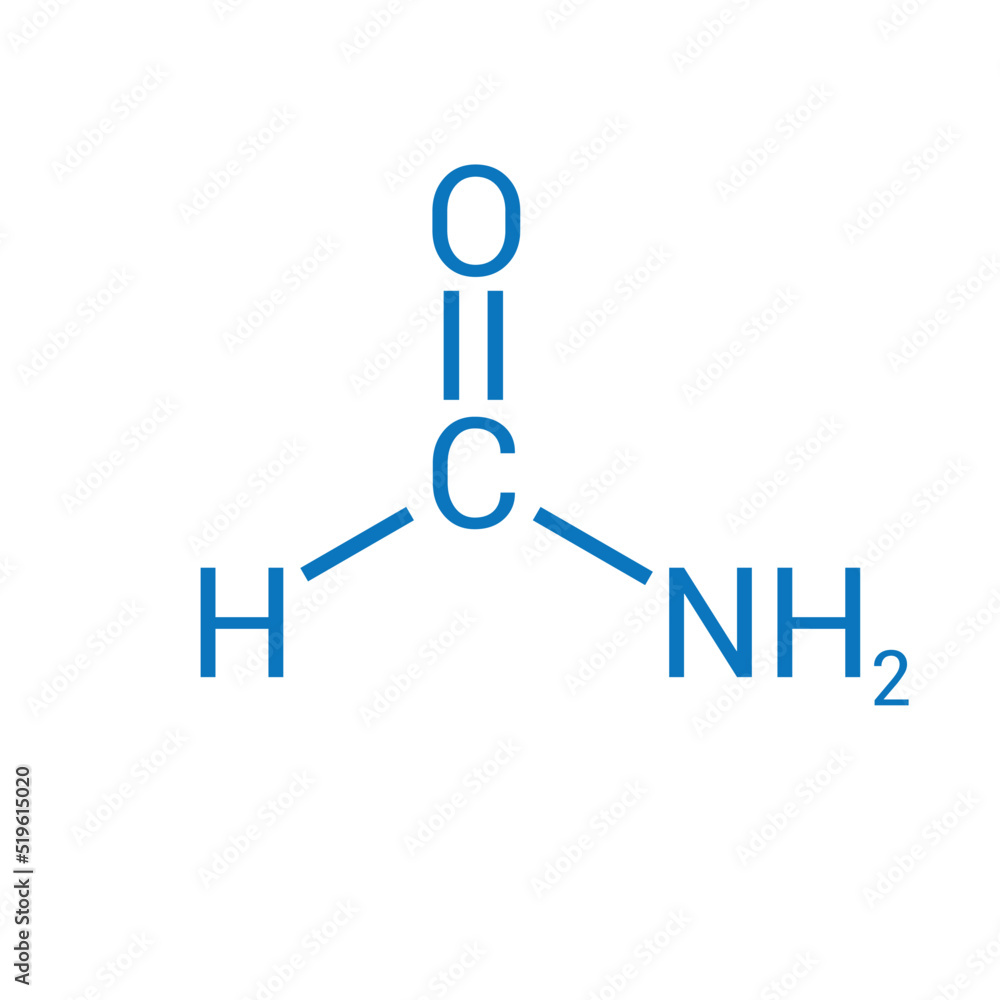 Sticker chemical structure of formamide (ch3no)