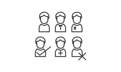 Obraz premium Set of Woman Icon miscellaneous symbol vector