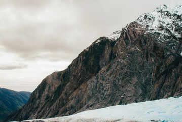 Ice rock climbing in Franz Josef Glacier, NZ. 