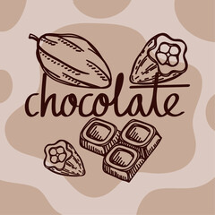 chocolate lettering and products