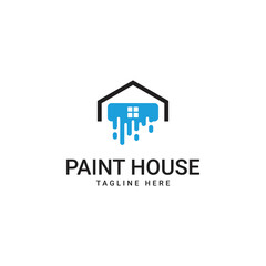 House Paint Logo Template Design