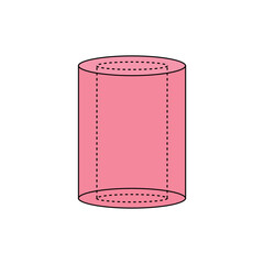 three dimensional figures of hollow cylinder.
