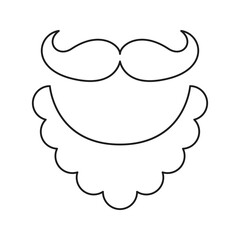 Leprechaun beard isolated on white background. Vector illustration
