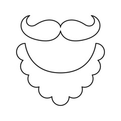 Leprechaun beard isolated on white background. Vector illustration