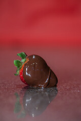 Chocolate covered strawberry for valentines