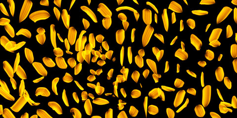 yellow pattern background on black