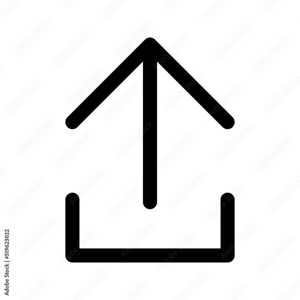 Poster upload icon. for website design app ui. vector illustration