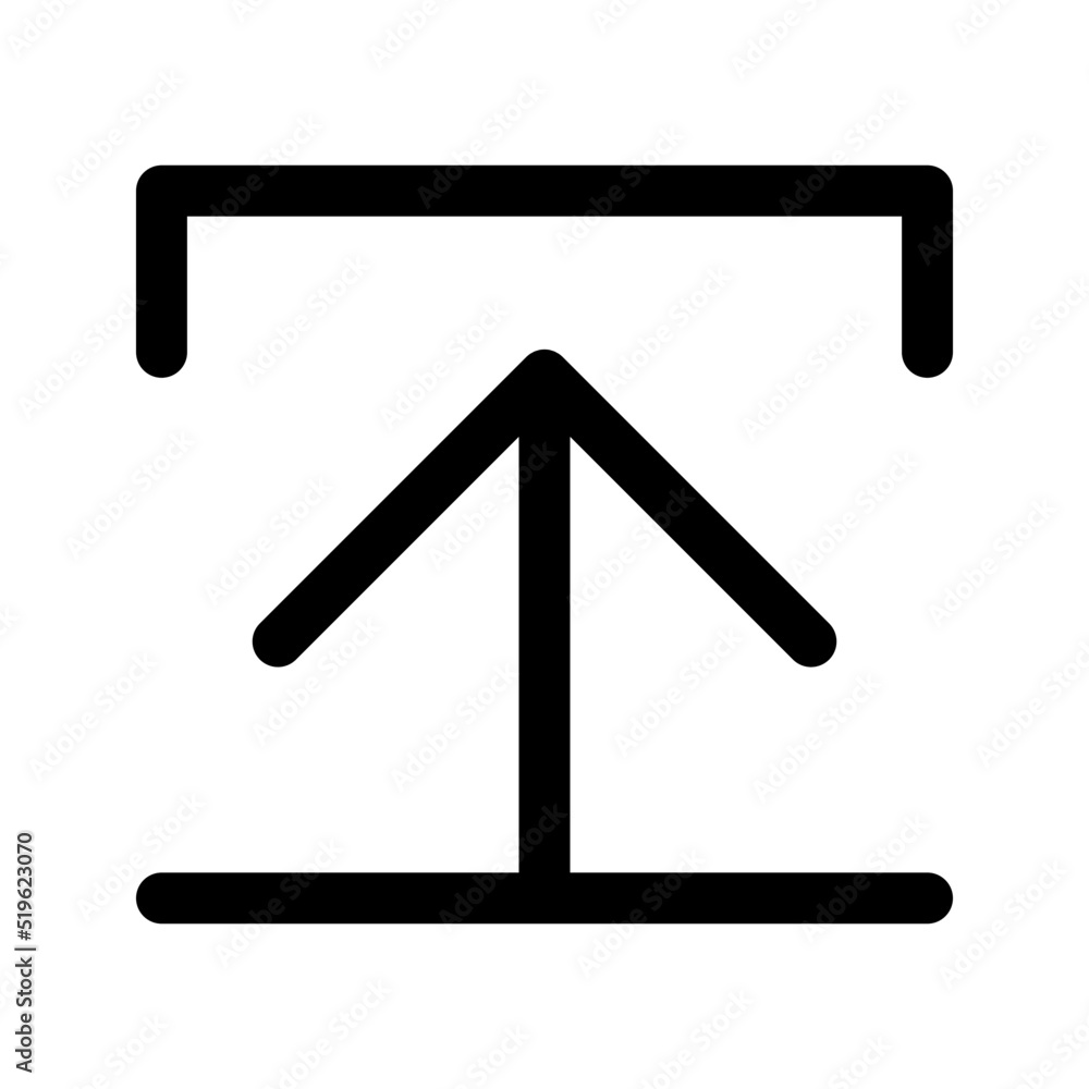 Aufkleber upload icon. for website design app ui. vector illustration