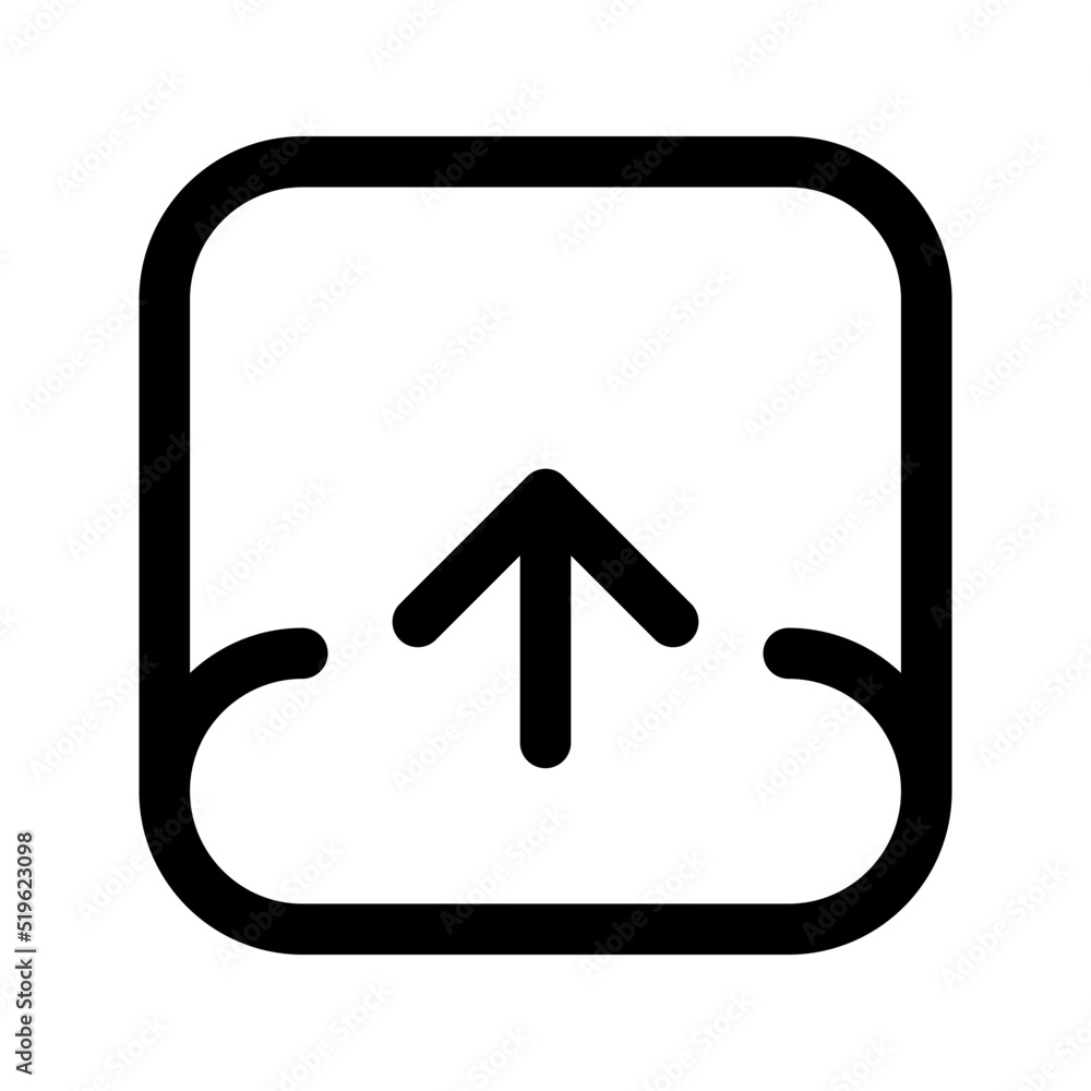 Poster upload icon. for website design app ui. vector illustration